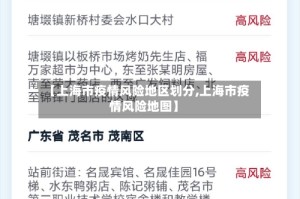 【上海市疫情风险地区划分,上海市疫情风险地图】