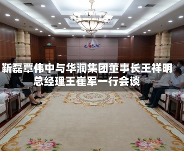 靳磊覃伟中与华润集团董事长王祥明总经理王崔军一行会谈