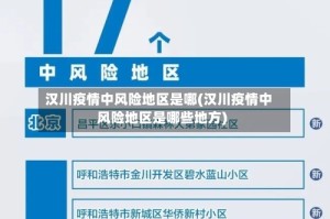 汉川疫情中风险地区是哪(汉川疫情中风险地区是哪些地方)