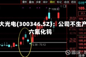 南大光电(300346.SZ)：公司不生产六氟化钨