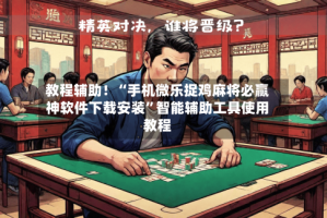 教程辅助！“手机微乐捉鸡麻将必赢神软件下载安装”智能辅助工具使用教程