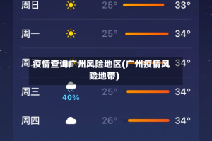 疫情查询广州风险地区(广州疫情风险地带)
