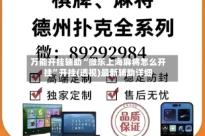 万能开挂辅助“微乐上海麻将怎么开挂”开挂(透视)最新辅助详细