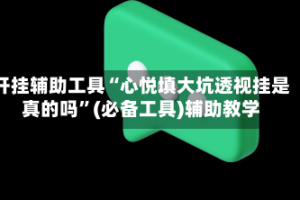 开挂辅助工具“心悦填大坑透视挂是真的吗”(必备工具)辅助教学