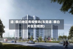 道滘蔡白地区有疫情吗(东莞道滘蔡白片区控规图)