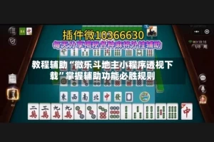 教程辅助“微乐斗地主小程序透视下载”掌握辅助功能必胜规则