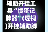 辅助开挂工具“惯蛋记牌器”(透视)开挂辅助脚本+详细开挂安装教程