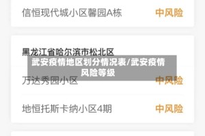 武安疫情地区划分情况表/武安疫情风险等级