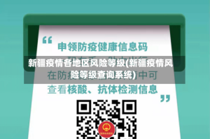 新疆疫情各地区风险等级(新疆疫情风险等级查询系统)
