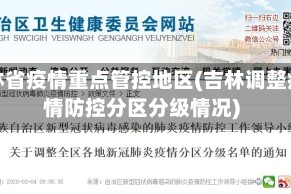 吉林省疫情重点管控地区(吉林调整疫情防控分区分级情况)