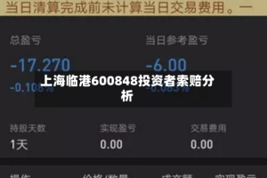 上海临港600848投资者索赔分析