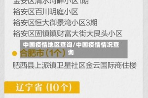 中国疫情地区查询/中国疫情情况查询