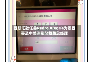 西联汇款任命Pedro Alegría为墨西哥及中美洲副总裁兼总经理