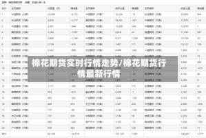 棉花期货实时行情走势/棉花期货行情最新行情