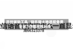 开挂辅助工具“微乐锄大地透视免费安装”详细开挂玩法