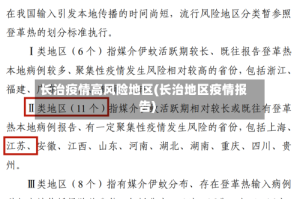 长治疫情高风险地区(长治地区疫情报告)