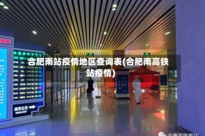 合肥南站疫情地区查询表(合肥南高铁站疫情)