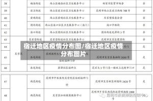 宿迁地区疫情分布图/宿迁地区疫情分布图片