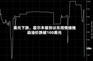 美元下跌，霍尔木兹协议乐观情绪推动油价跌破100美元