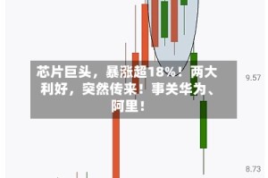芯片巨头，暴涨超18%！两大利好，突然传来！事关华为、阿里！