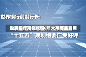 世界银行预测2026年大宗商品费用触及四年来比较高