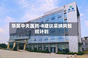 华昊中天医药-B建议采纳购股权计划