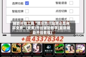 辅助开挂工具“微乐四川麻将必赢神器免费”(免费)开挂辅助教学(最新辅助开挂教程)
