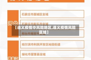 【遵义疫情中风险地区,遵义疫情风险区域】