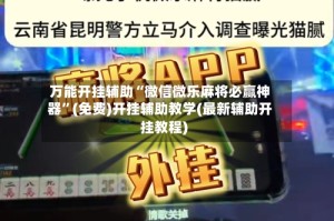 万能开挂辅助“微信微乐麻将必赢神器”(免费)开挂辅助教学(最新辅助开挂教程)