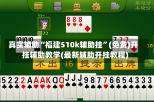 真实辅助“福建510k辅助挂”(免费)开挂辅助教学(最新辅助开挂教程)