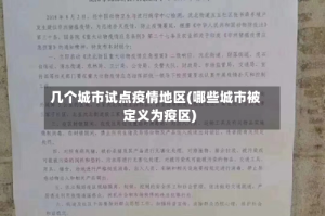 几个城市试点疫情地区(哪些城市被定义为疫区)