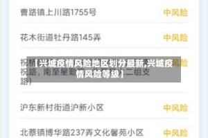【兴城疫情风险地区划分最新,兴城疫情风险等级】