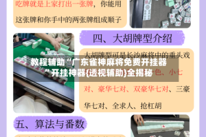 教程辅助“广东雀神麻将免费开挂器”开挂神器{透视辅助}全揭秘