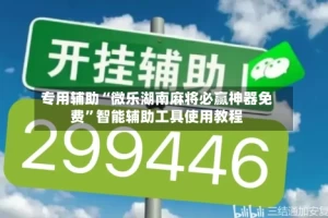 专用辅助“微乐湖南麻将必赢神器免费”智能辅助工具使用教程