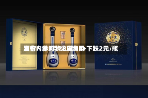 酒价内参5月26日费用发布：洋河梦之蓝M6+下跌2元/瓶