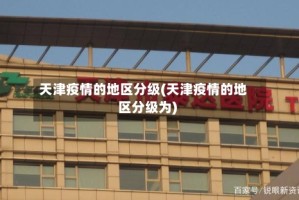天津疫情的地区分级(天津疫情的地区分级为)