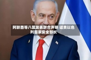 阿联酋等八国发表联合声明 谴责以色列国家安全部长