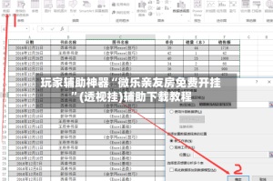 玩家辅助神器“微乐亲友房免费开挂”(透视挂)辅助下载教程