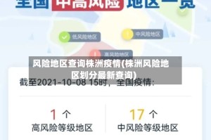 风险地区查询株洲疫情(株洲风险地区划分最新查询)