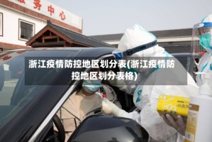 浙江疫情防控地区划分表(浙江疫情防控地区划分表格)