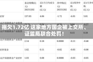 拖欠1.72亿 这家地方国企被上交所、证监局联合处罚！