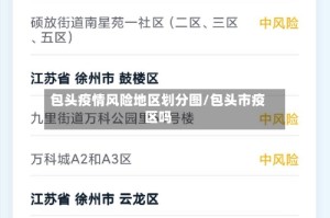 包头疫情风险地区划分图/包头市疫区吗