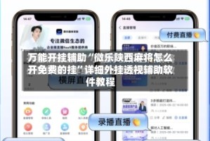 万能开挂辅助“微乐陕西麻将怎么开免费的挂”详细外挂透视辅助软件教程