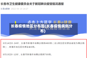 长春疫情地区分布图(长春疫情病例分布)