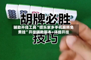 辅助开挂工具“微乐家乡手机麻将免费挂”开挂辅助脚本+详细开挂