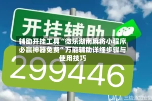 辅助开挂工具“微乐湖南麻将小程序必赢神器免费”万能辅助详细步骤与使用技巧
