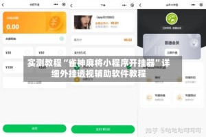 实测教程“雀神麻将小程序开挂器”详细外挂透视辅助软件教程