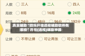 真实辅助“微乐开挂透视辅助软件有哪些”开挂(透视)辅助神器