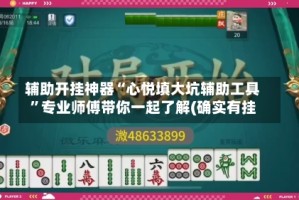 辅助开挂神器“心悦填大坑辅助工具”专业师傅带你一起了解(确实有挂