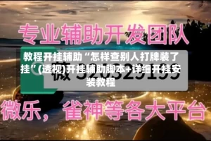 教程开挂辅助“怎样查别人打牌装了挂”(透视)开挂辅助脚本+详细开挂安装教程